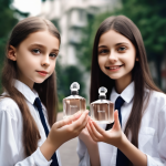 Boy_and_girl_school_students_holding_perfume-٢