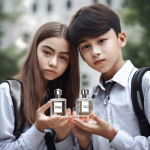 Boy_and_girl_school_students_holding_perfume-٢